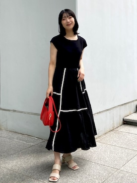 OPAQUE.CLIPスタッフさん（レディース・158cm）の夏コーディネート