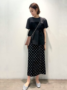 OPAQUE.CLIPスタッフさん（レディース・161cm）の夏コーディネート