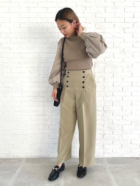 OPAQUE.CLIPスタッフさん（レディース・159cm）の冬コーディネート