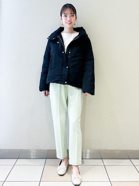 OPAQUE.CLIPスタッフさん(レディース・158cm)の冬コーディネート