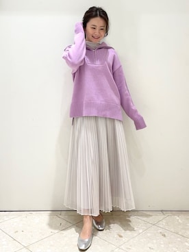 OPAQUE.CLIPスタッフさん(レディース・158cm)の冬コーディネート