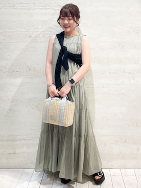 OPAQUE.CLIPスタッフさん（レディース・153cm）の夏コーディネート
