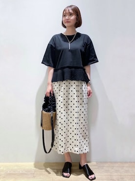 OPAQUE.CLIPスタッフさん(レディース・160cm)の夏コーディネート