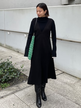 OPAQUE.CLIPスタッフさん（レディース・158cm）の冬コーディネート