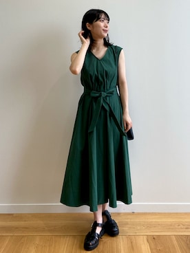 「オペークドットクリップ」｜OPAQUE.CLIPスタッフさん（レディース・158cm）の夏コーディネート