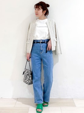 OPAQUE.CLIPスタッフさん（レディース・158cm）の春コーディネート