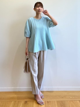 OPAQUE.CLIPスタッフさん（レディース・166cm）の春コーディネート