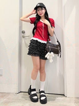 「PHILLY（フィリー）のアイテム（トップス）」を使った、misakiさん（レディース・150cm）の夏コーディネート