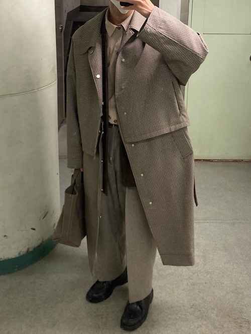 marka（マーカ）の「marka / マーカ：LAPELLESS SHIRT JACKET