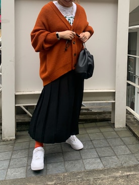 「WC（ダブル シー）のアイテム（ヘアアクセサリー）」を使った、asami shihoさん（レディース・160cm）の秋コーディネート