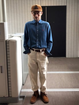 「SMITH'S（スミス）のアイテム（パンツ）」を使った、toshiさん（メンズ・168cm）の夏コーディネート
