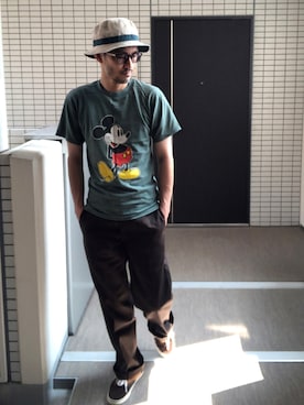 「アイテム（チノパンツ）」を使った、toshiさん（メンズ・168cm）の秋コーディネート