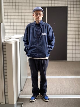「Jordan」｜「アイテム（ナイロンジャケット）」を使った、toshiさん（メンズ・168cm）の秋コーディネート