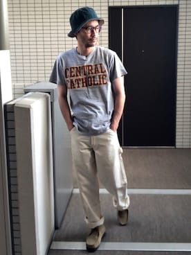 「SMITH'S（スミス）のアイテム（パンツ）」を使った、toshiさん（メンズ・168cm）の夏コーディネート