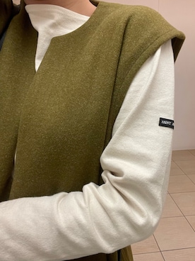 「オリーブ」｜「アイテム（ワンピース）」を使った、yaさん（レディース・158cm）の春コーディネート