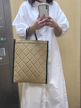 「BEAUTY&YOUTH UNITED ARROWS（ビューティーアンドユースユナイテッドアローズ）のアイテム（バッグ、ブラウン系）」を使った、kanaeさん（レディース・150cm）の秋コーディネート