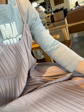 「しまむら（シマムラ）のアイテム（チュニック）」を使った、まぁみさん（レディース・169cm）の冬コーディネート
