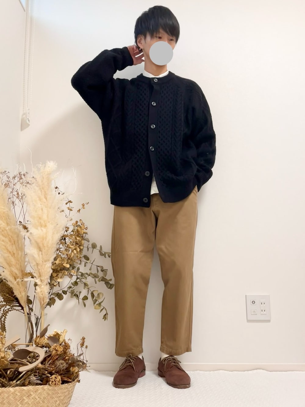 UNIQLO（ユニクロ）の「ワイドフィットテーパードアンクルチノ（その他