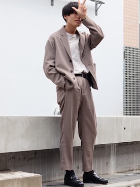 「PUBLIC TOKYO（パブリックトウキョウ）のアイテム（シューズ）」を使った、　しみーさん（メンズ・175cm）の秋コーディネート