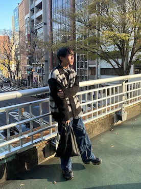 「ARKnets（アークネッツ）のアイテム」を使った、　しみーさん（メンズ・175cm）の冬コーディネート