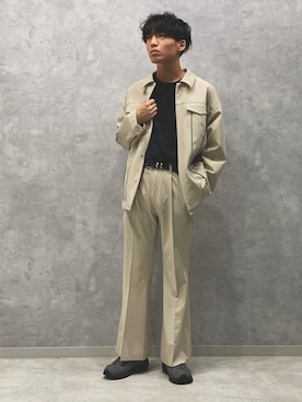 「PUBLIC TOKYO（パブリックトウキョウ）のアイテム（ブルゾン）」を使った、　しみーさん（メンズ・175cm）の秋コーディネート