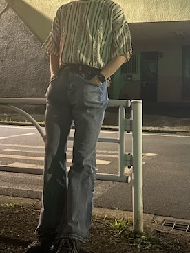 「G.O.C（ジーオーシー）のアイテム（デニムパンツ）」を使った、　しみーさん（メンズ・175cm）の夏コーディネート