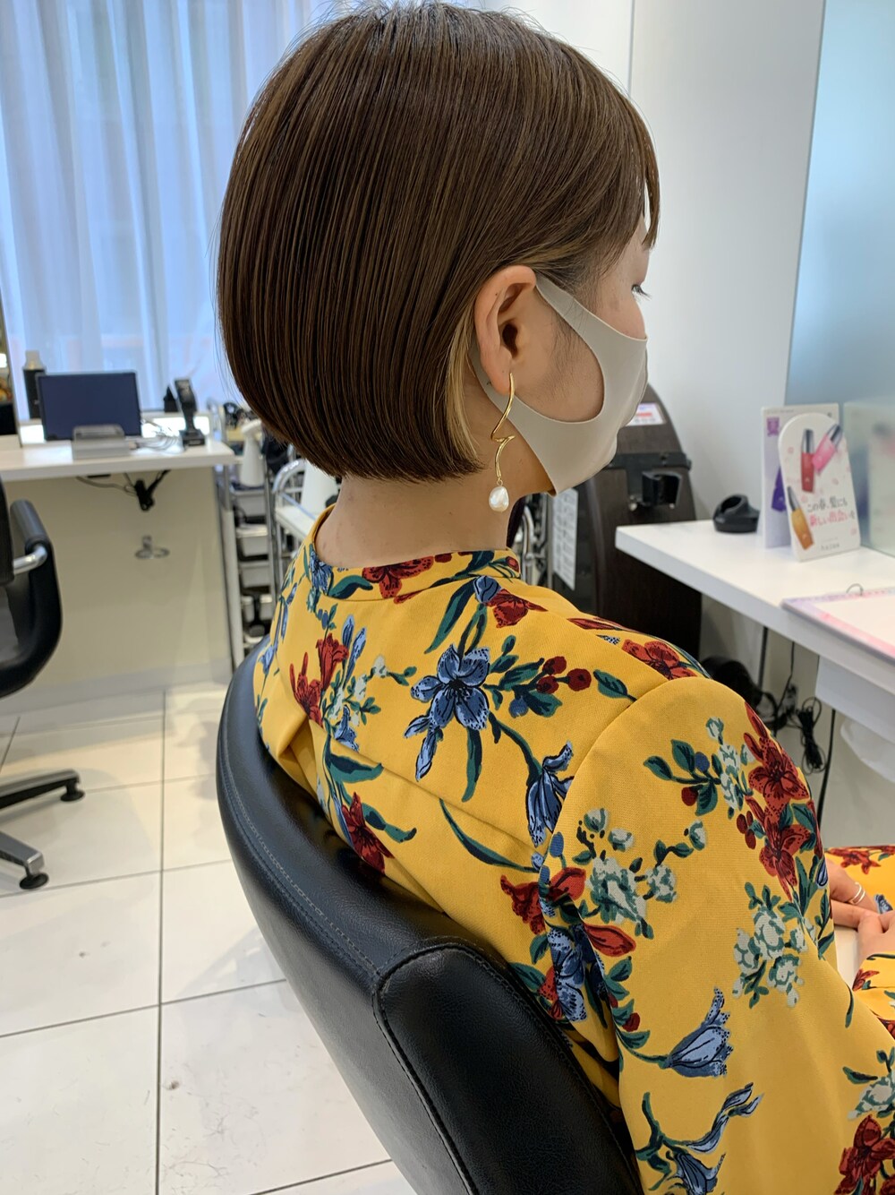 「JEANASISのシャツワンピース/743980 （ワンピース、イエロー系）」を使った、yさん（レディース・154cm）の秋コーディネートの1枚目の写真