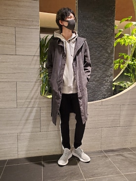 「TORNADO MART（トルネードマート）のTORNADO MART∴バイカラーイージーパンツ（その他パンツ）」を使った、ishikawaさん（メンズ・175cm）の秋コーディネート