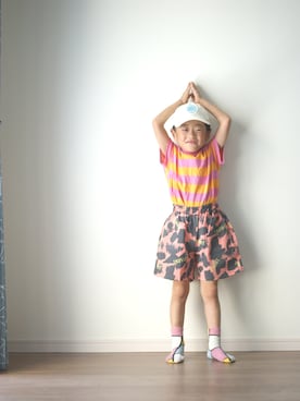 「ＣＡＭＥＬ（キャメル）のアイテム」を使った、yuyuさん（キッズ・100cm）の夏コーディネート