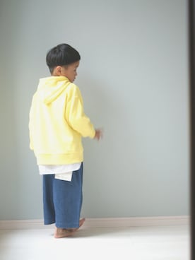 「アイテム（パーカー）」を使った、yuyuさん（キッズ・110cm）の秋コーディネート