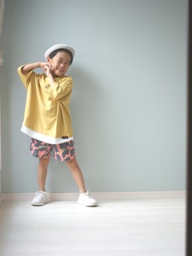 「ＣＡＭＥＬ（キャメル）のアイテム」を使った、yuyuさん（キッズ・100cm）の夏コーディネート