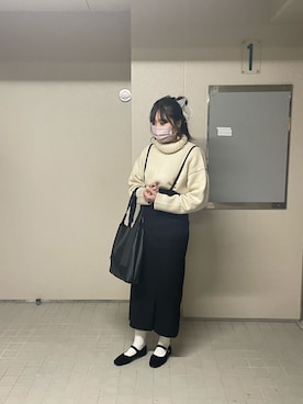 「ニコアンド」｜「アイテム（パンプス）」を使った、harukaさん（レディース・164cm）の冬コーディネート