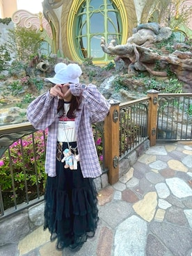 「Disney（ディズニー）のアイテム」を使った、ryoka‪ ·͜·さん（レディース・157cm）の秋コーディネート