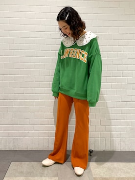 「ehka sopo（エヘカソポ）のアイテム（アクセサリー）」を使った、ぺこさん（レディース・154cm）の冬コーディネート