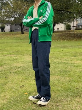 「kudos（クードス）のアイテム」を使った、toui0726さん（メンズ・171cm）の秋コーディネート