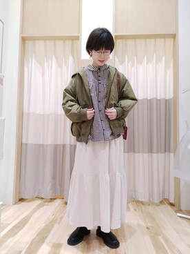 「#オトナカジュアル」｜「アイテム（ジャケット/アウター）」を使った、yuさん（レディース・165cm）の冬コーディネート