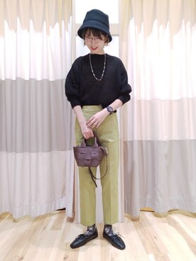 「Samansa Mos2 blue（サマンサモスモスブルー）のアイテム（その他シューズ）」を使った、yuさん（レディース・165cm）の秋コーディネート