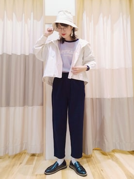 「サマンサ モスモス(Samansa Mos2)」｜「アイテム（マウンテンパーカー）」を使った、yuさん（レディース・165cm）の春コーディネート