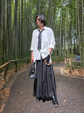 「GRANCY（グランシー）のアイテム」を使った、JOKEЯさん（メンズ・182cm）の夏コーディネート