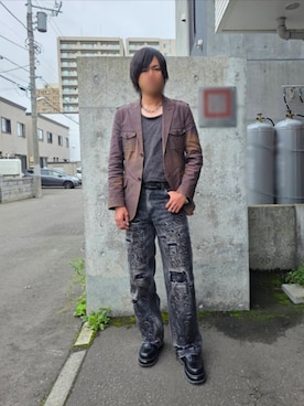 「CLEL（クレイル）のアイテム（アクセサリー）」を使った、JOKEЯさん（メンズ・182cm）の秋コーディネート