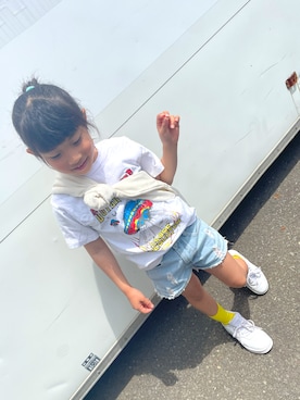 「アイテム（レッグウェア）」を使った、いろはにほへとさん（キッズ・110cm）の秋コーディネート