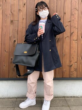 「Chico（チコ）のアイテム（その他アウター）」を使った、まなさん（レディース・152cm）の春コーディネート