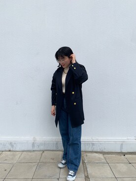 「Chico（チコ）のアイテム（その他アウター）」を使った、まなさん（レディース・152cm）の冬コーディネート