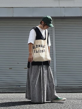 「Libra Cue（リブラ キュー）のアイテム（スカート）」を使った、lomilomiさん（レディース・163cm）の秋コーディネート
