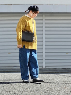 「SVEC（シュベック）のアイテム（シューズ）」を使った、lomilomiさん（レディース・163cm）の冬コーディネート