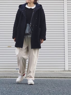 「TSUHARU by Samansa Mos2（ツハルバイサマンサモスモス）のアイテム（その他アウター）」を使った、lomilomiさん（レディース・163cm）の冬コーディネート