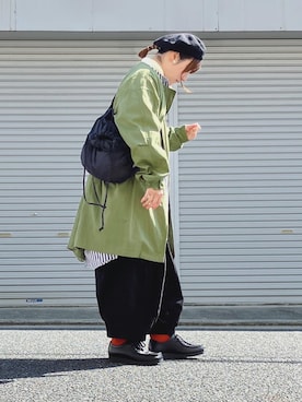 「春服デビュー宣言」｜「アイテム（シャツワンピース）」を使った、lomilomiさん（レディース・163cm）の春コーディネート