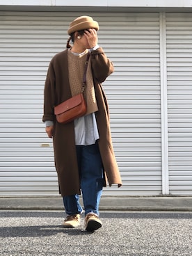 「CLEDRAN（クレドラン）のアイテム」を使った、lomilomiさん（レディース・163cm）の秋コーディネート