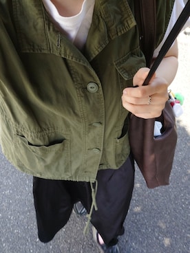 「BEAMS（ビームス）のアイテム」を使った、arさん（レディース・172cm）の夏コーディネート
