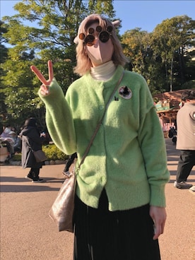 「金髪ショート」｜arさん（レディース・172cm）の冬コーディネート